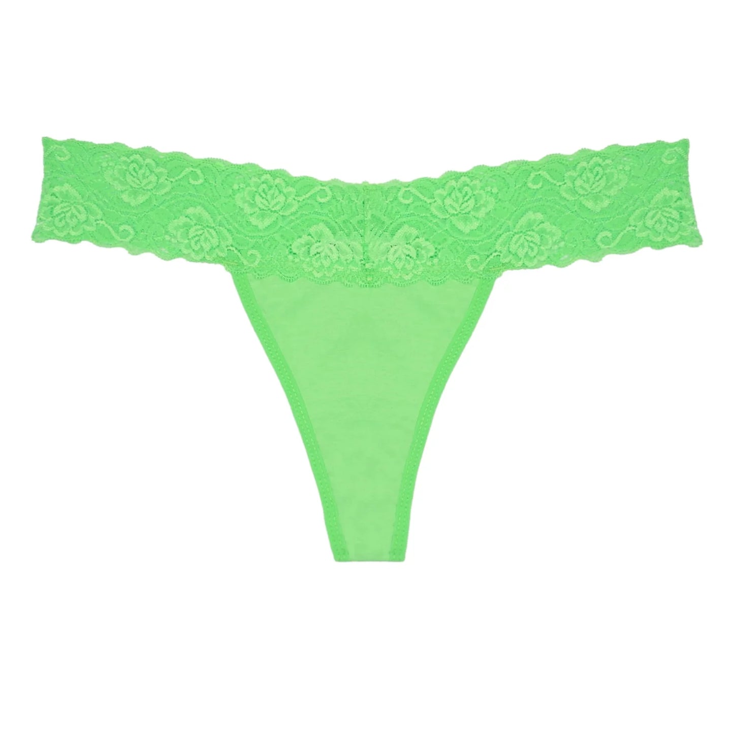 Lace Thongs for Women, 20-Pack Low Rise No Show Stay-Put Breathable