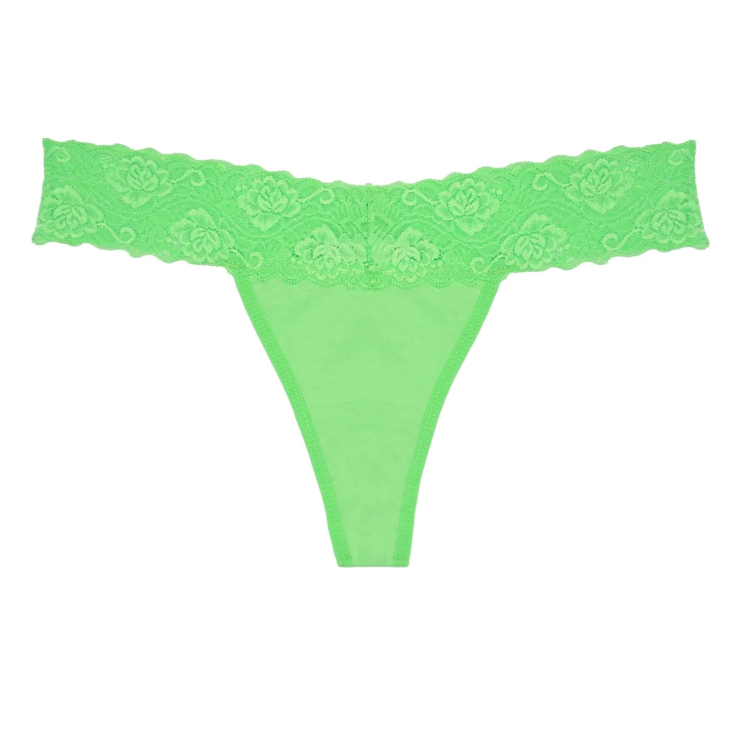 Lace Thongs for Women, 20-Pack Low Rise No Show Stay-Put Breathable
