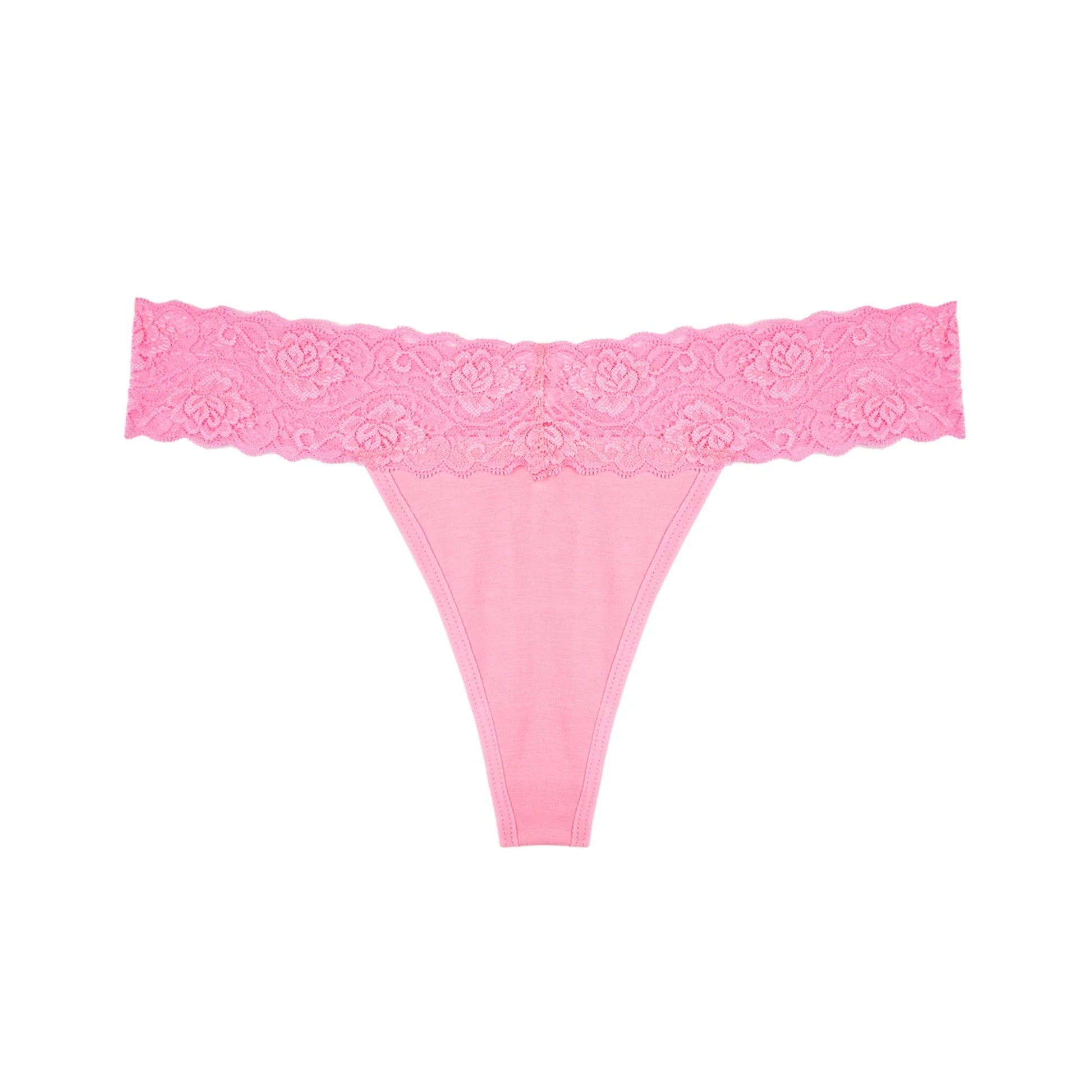 Lace Thongs for Women, 20-Pack Low Rise No Show Stay-Put Breathable